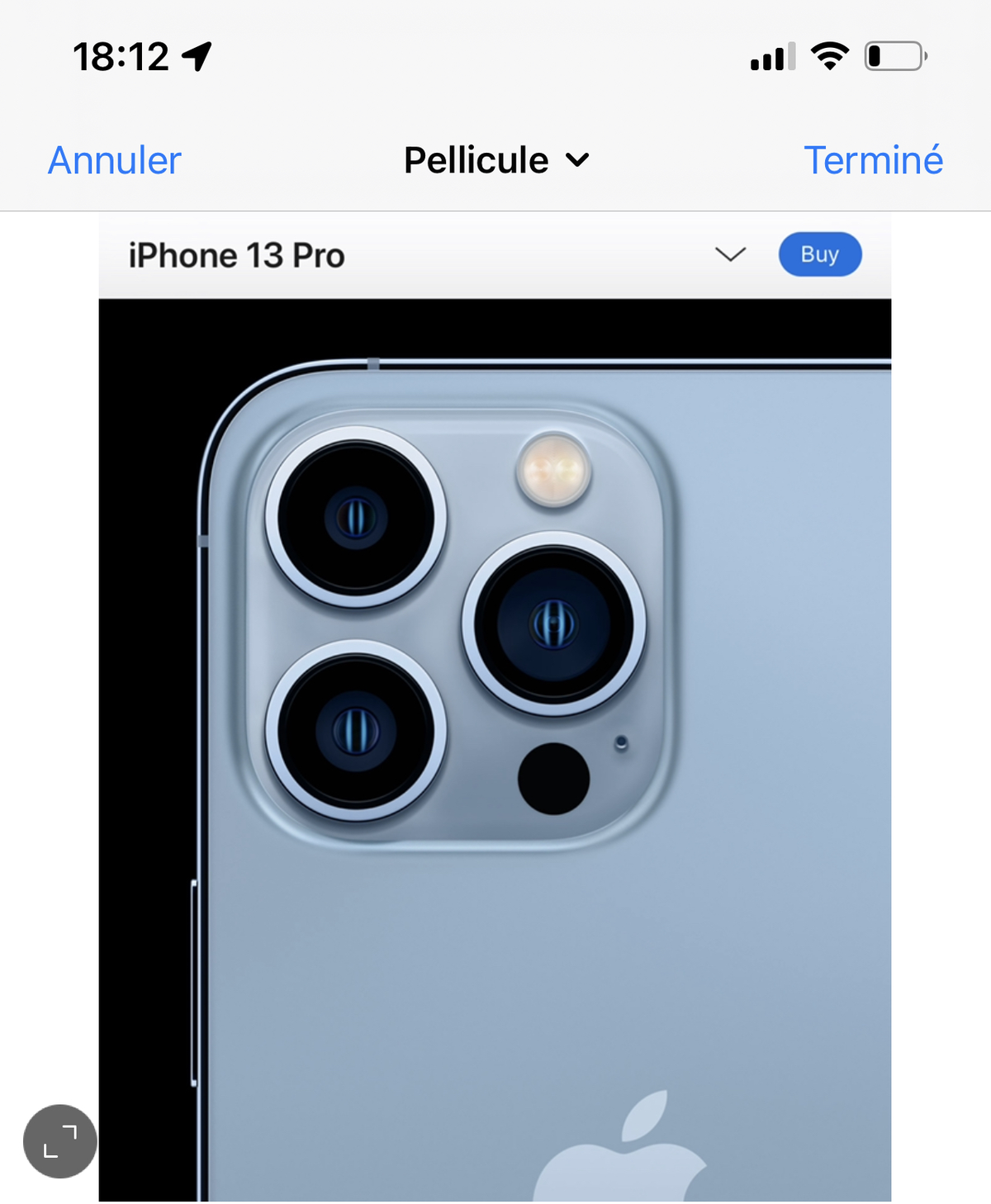 Un bug d’affichage sur iPhone 13 Pro Max avec Instagram et Suite Business de Facebook