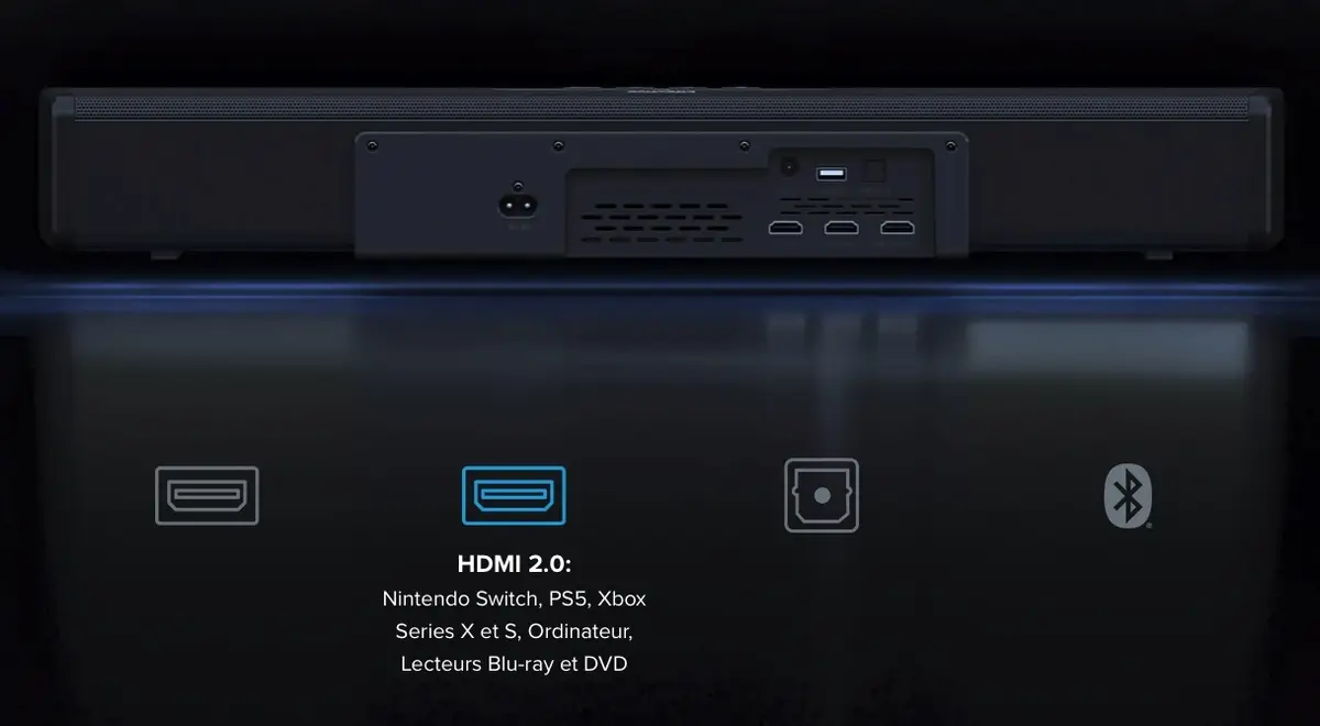 Une barre de son 2.1 Dolby Atmos, Bluetooth et HDMI 2.0 à 229€ chez Creative