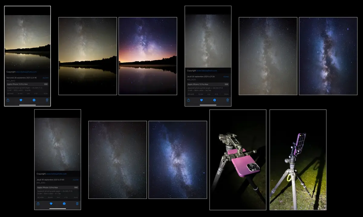 Test de l'iPhone 13 en astrophotographie : des images incroyables de la voie lactée !