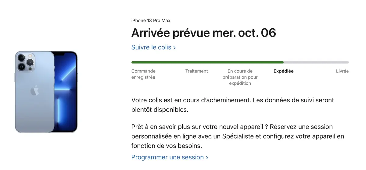 Apple expédie les iPhone 13 Pro avec 1To de stockage