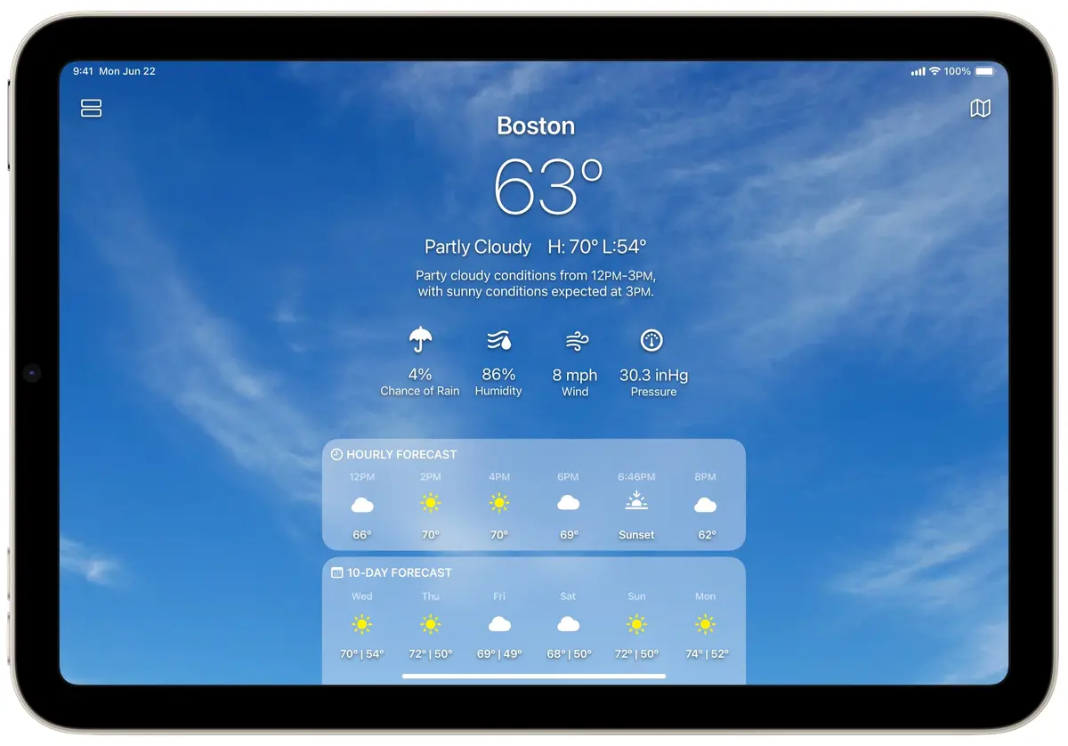 Concept : une app Météo pour iPadOS [+ Sondage]