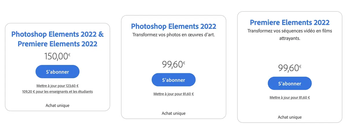 Adobe dévoile Photoshop Elements et Premiere Elements 2022