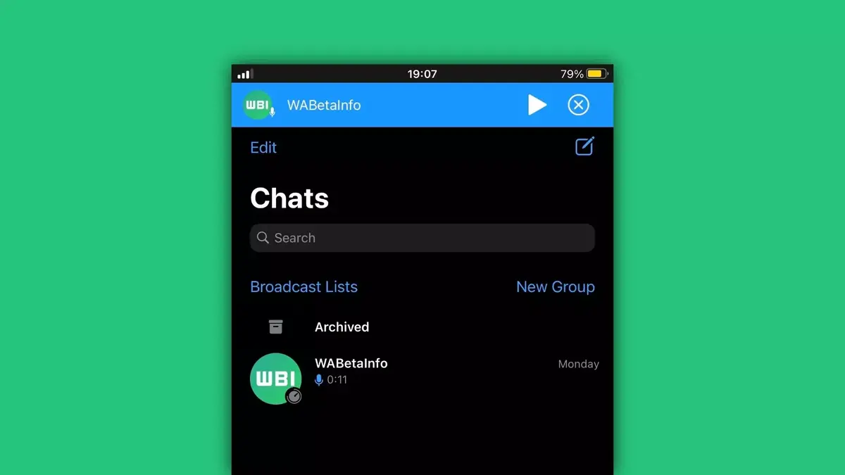 WhatsApp : de nouveaux paramètres pour les messages vocaux (pause/enregistrement...)