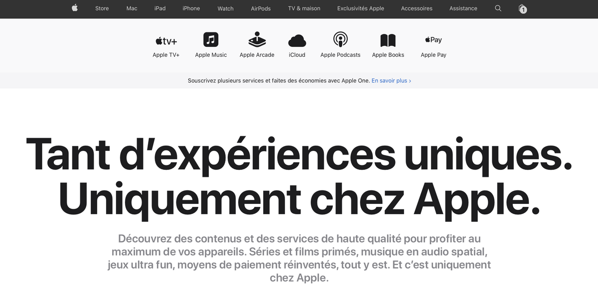 Produits et Services : Apple fait le ménage sur son site web et inclut « Exclusivité Apple »