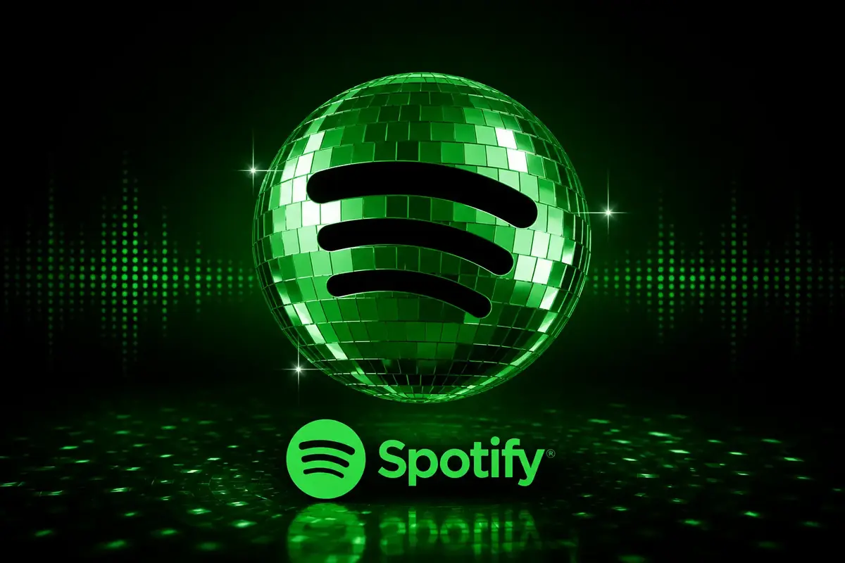 Spotify Logo Boule &agrave; facettes