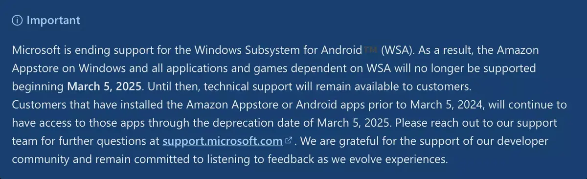 Windows 11 va laisser tomber les Apps Android