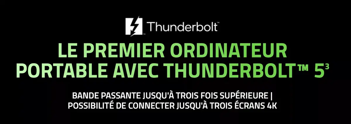 Le premier ordinateur portable offrant du Thunderbolt 5 n'est pas un Mac !