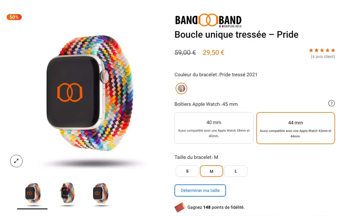 Soldes : jusqu'à -70% sur les bracelets Band-Band pour Apple Watch