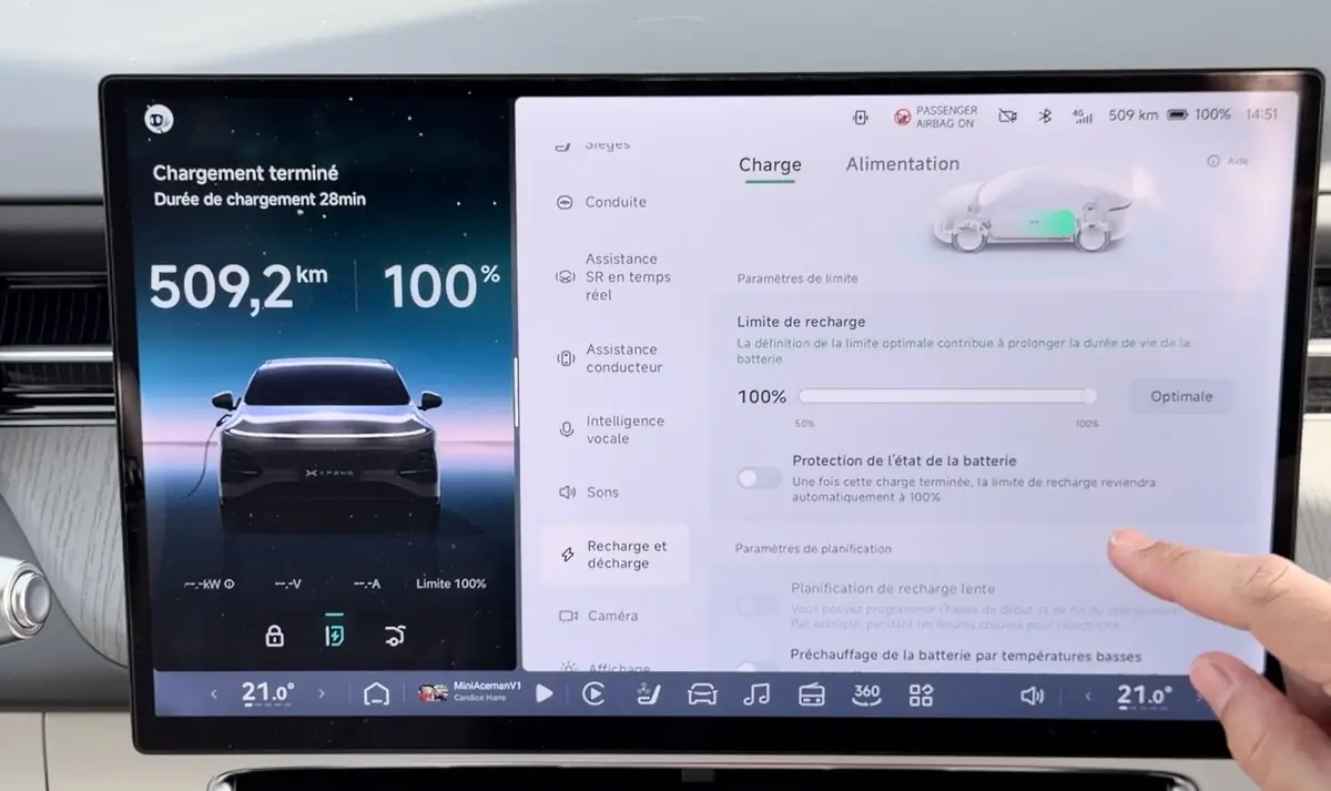 Test des &eacute;crans du XPeng G6 2026&nbsp;: sentinelle, XCombo... &agrave; la hauteur de Tesla&nbsp;!