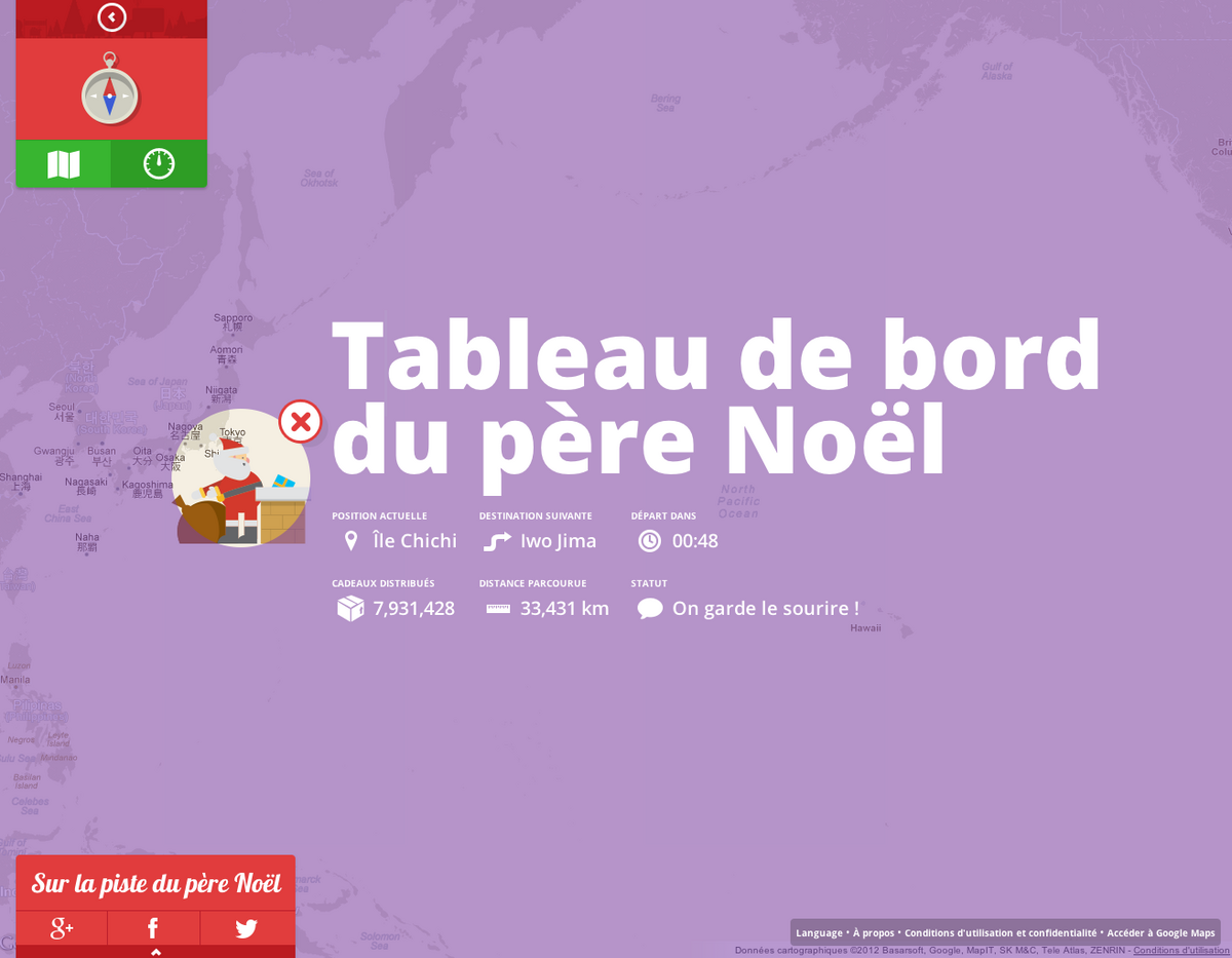 Google permet de traquer le Père Noël en temps réel