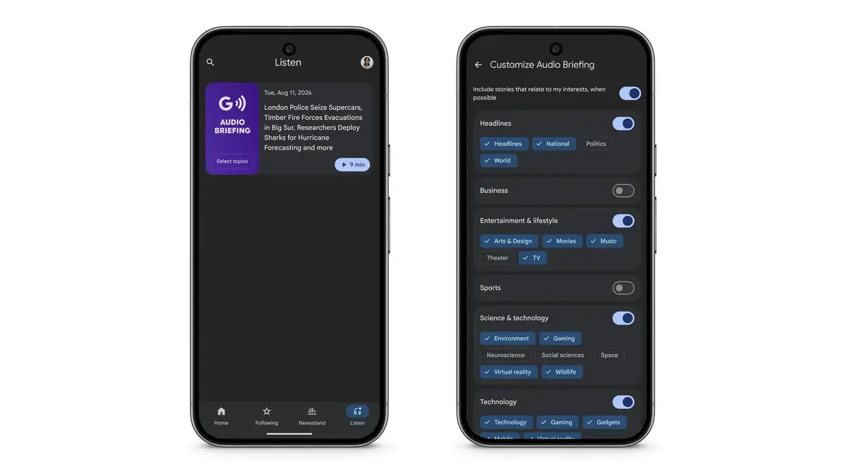 Google Discover&nbsp;: dites &agrave; l&rsquo;IA ce que vous voulez voir dans votre fil