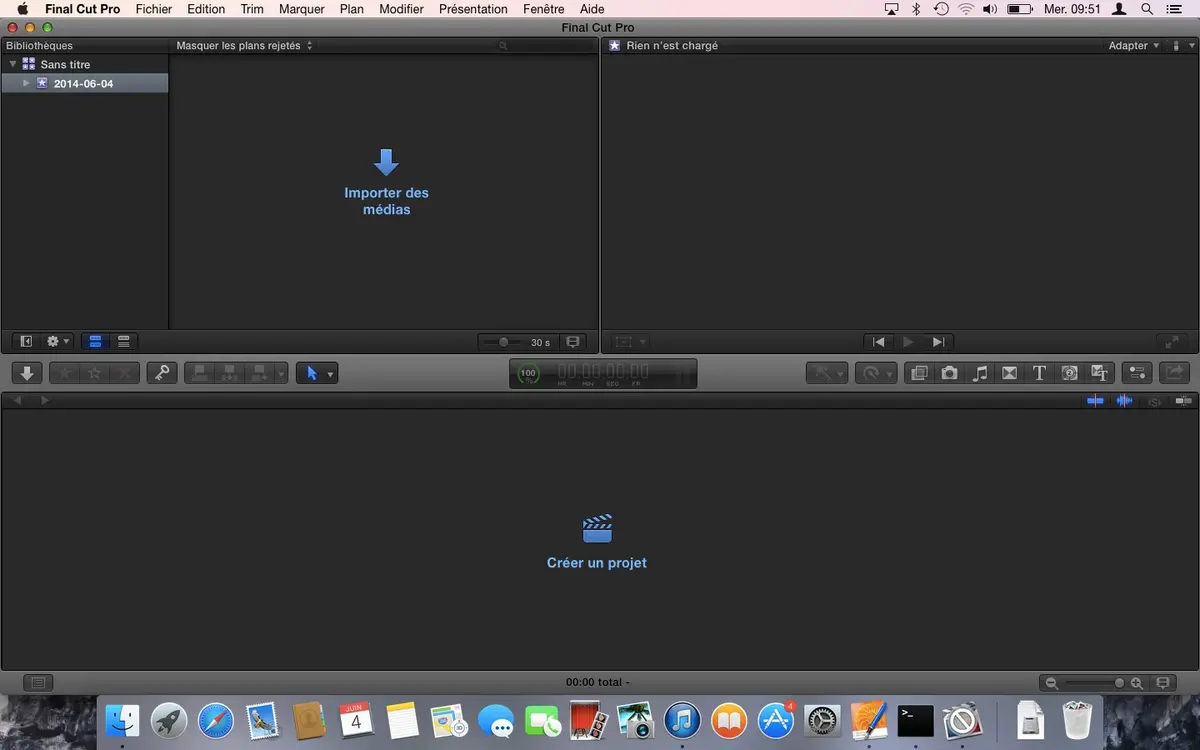 Un moyen de lancer Final Cut Pro X, iMovie, Compressor et Motion sous Yosemite