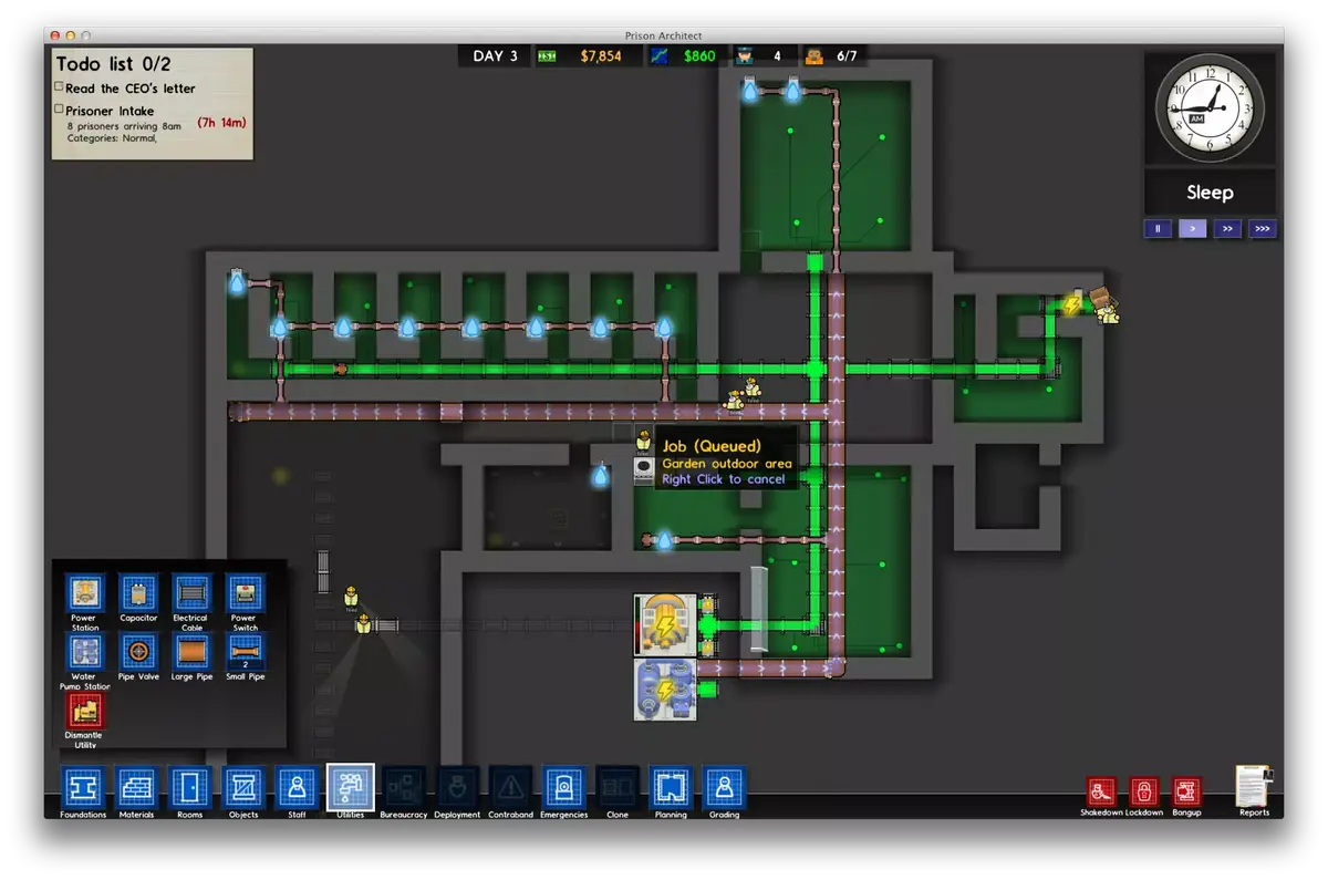 Test du jeu "Prison Architect" pour Mac