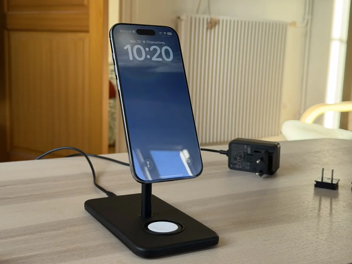 Vous pouvez bien sûr positionner votre iPhone dans n'importe quel sens