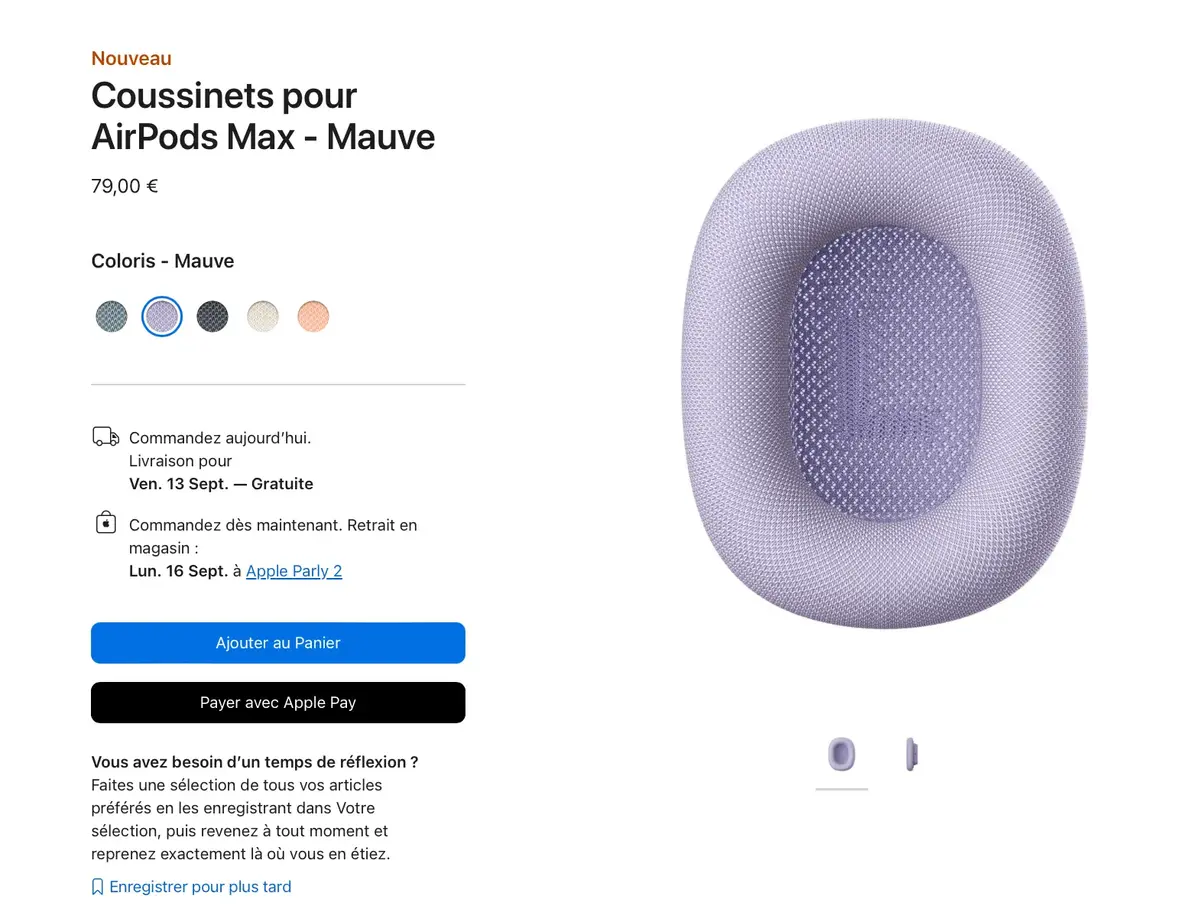 Envie de relooker vos AirPods Max ? Les nouveaux coussinets sont en vente !