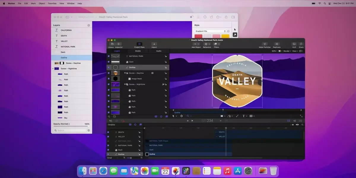 Pixelmator Pro permet désormais d'exporter directement des contenus sous Motion