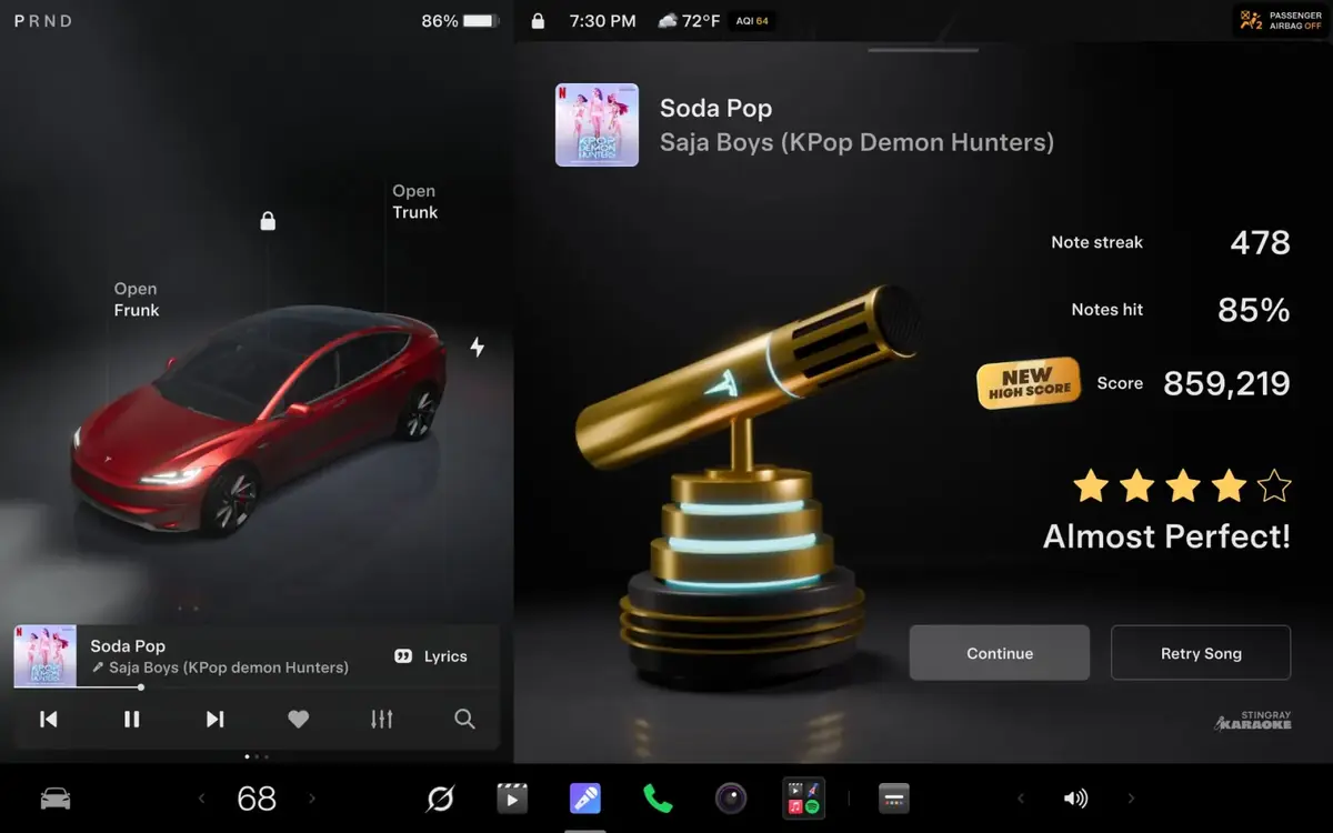 Tesla installe Grok aux commandes de la voiture avec sa mise &agrave; jour d'&eacute;t&eacute;