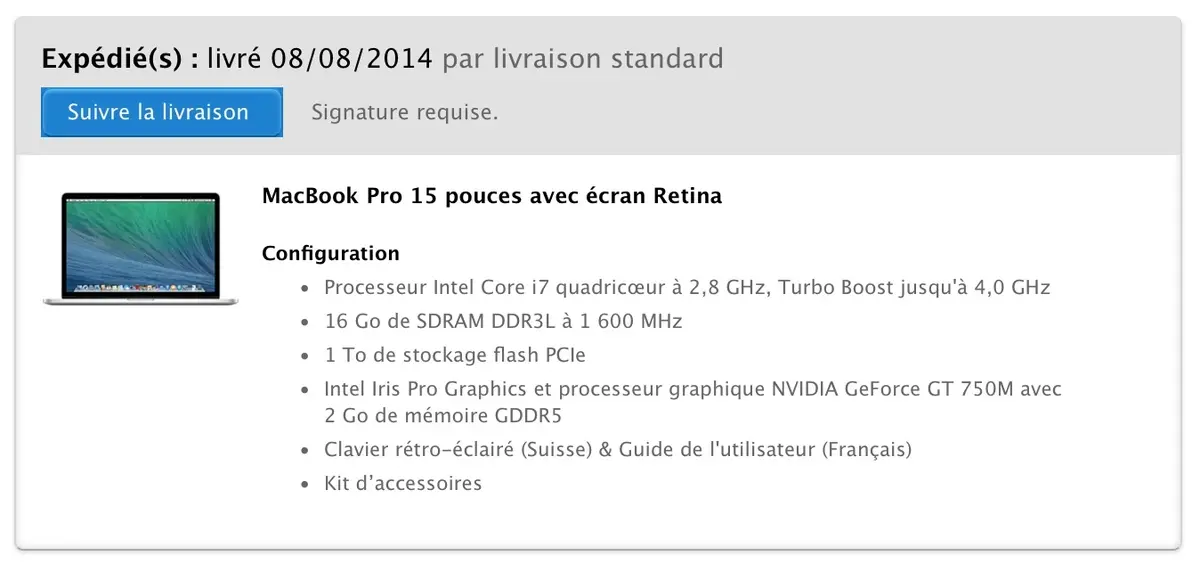 Nouveaux MacBook Pro Retina : les configurations personnalisées partent des usines