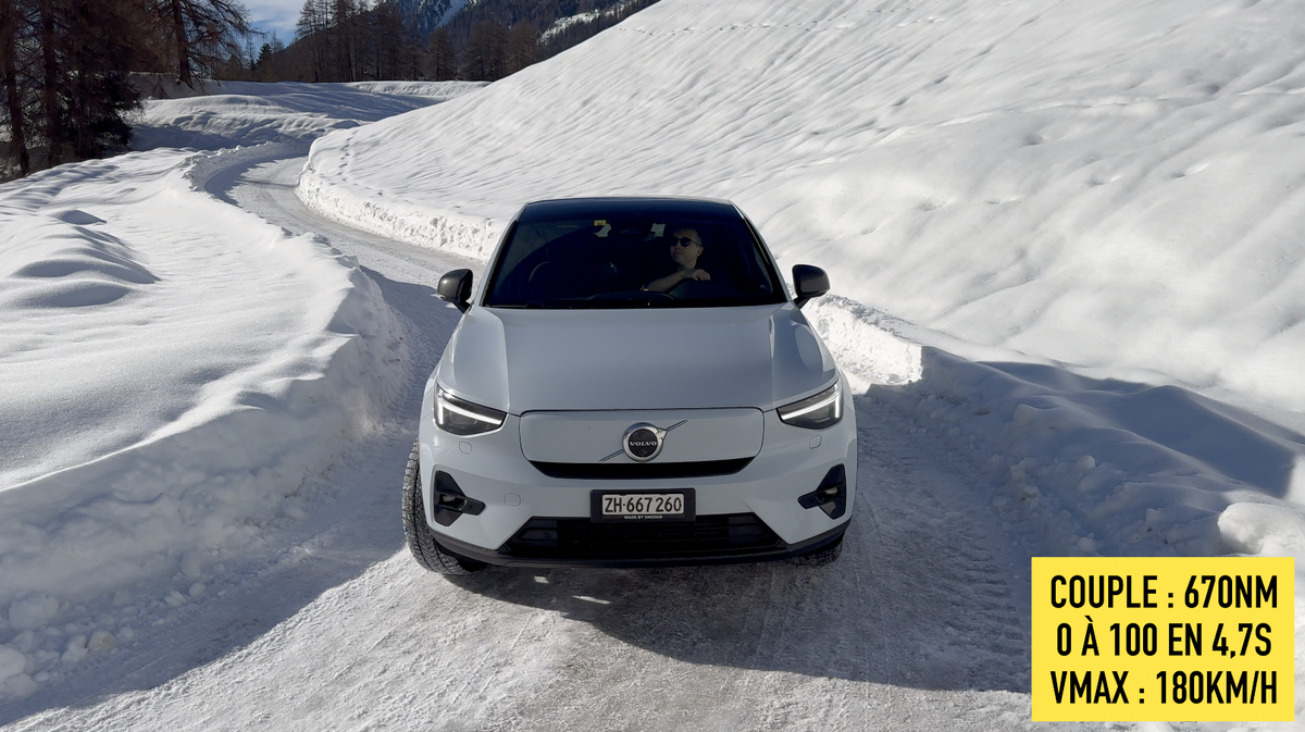 Essai Volvo C40 Recharge 2024 dans les Alpes suisses : enfin une autonomie correcte ?