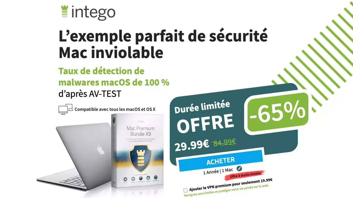 Offre de rentrée : jusqu'à 65% de réduction sur l'offre de protection et de sécurité d'Intego