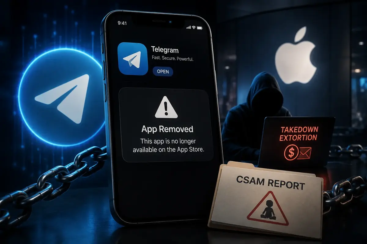 Telegram Pavel Durov App Store Rettrait CSAM