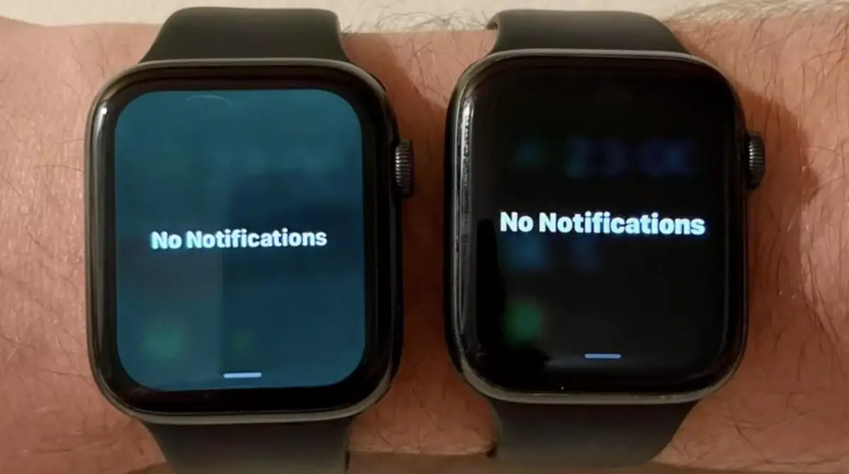 écran vert watchOS 9.5 Apple Watch