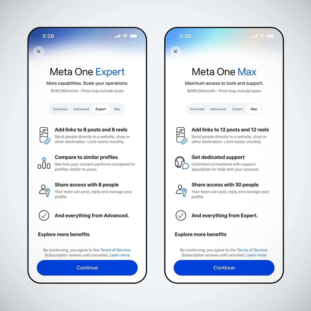 Instagram, Facebook, WhatsApp&nbsp;: Meta lance de nouveaux abonnements