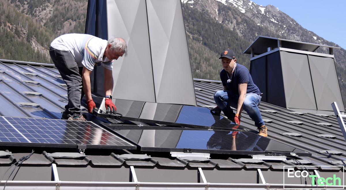 Installation de panneaux solaires Sunethic T800 sur un toit bac acier ! (+ Code promo )