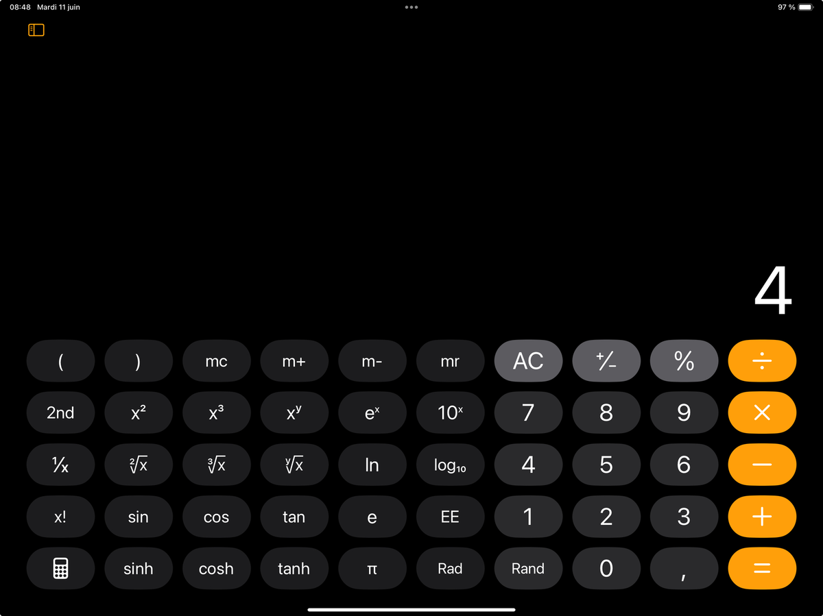 Comment utiliser l’application Calculette et des Notes Mathématiques sur iPad