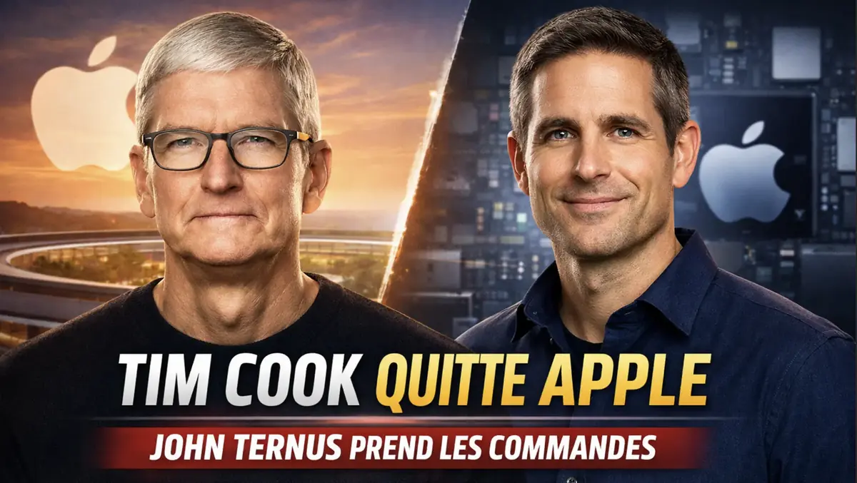 Tim Cook quitte la direction d'Apple, John Ternus sera le nouveau CEO