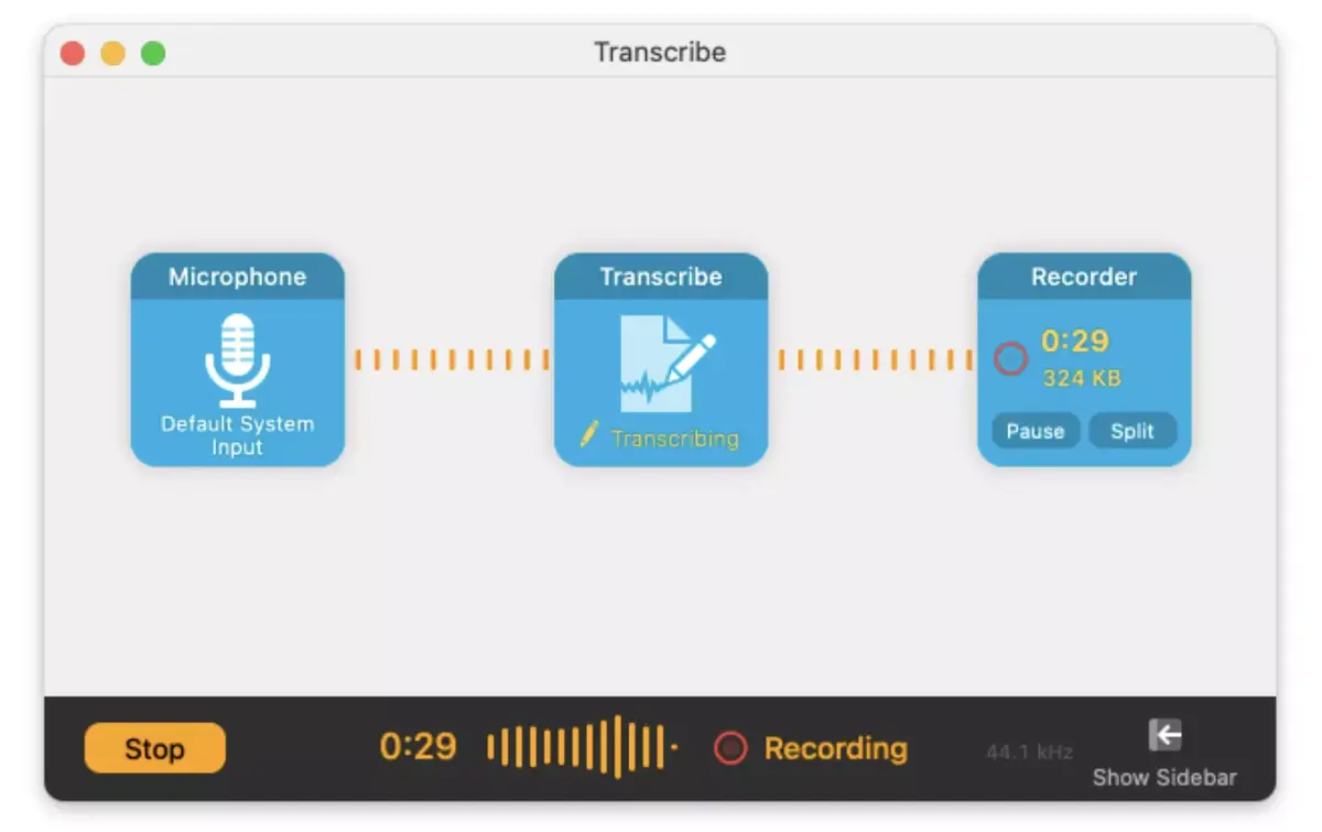 La boîte à outil Audio Hijack propose la transcription automatique d'OpenAI