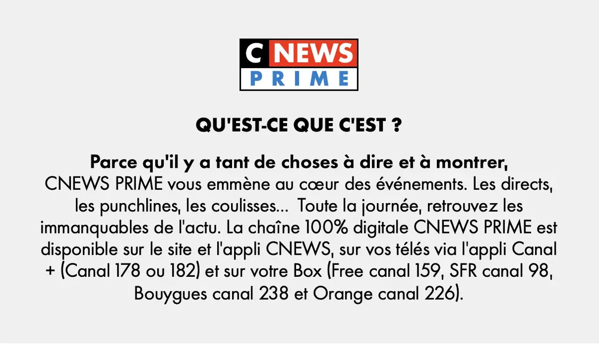 Avec CNEWS Prime, Canal+ veut réinventer l'info en continu... Mais comment ?