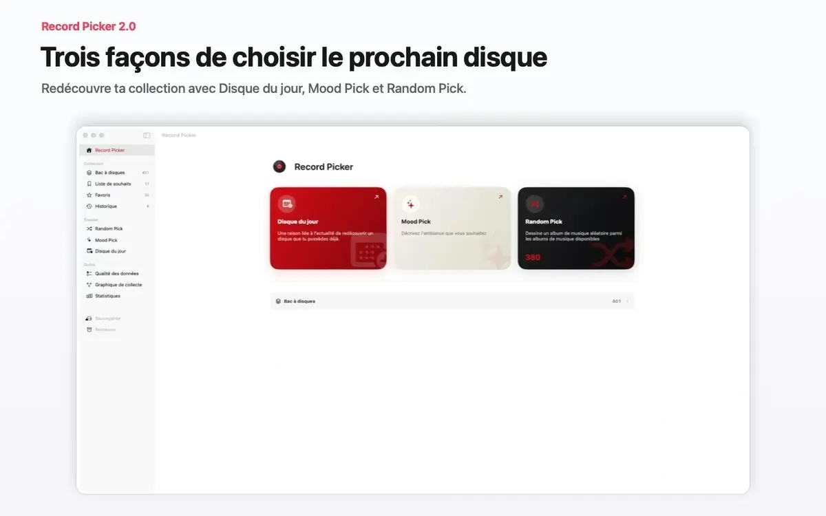 Cette application vous aide &agrave; red&eacute;couvrir les vinyles et CD oubli&eacute;s sur vos &eacute;tag&egrave;res