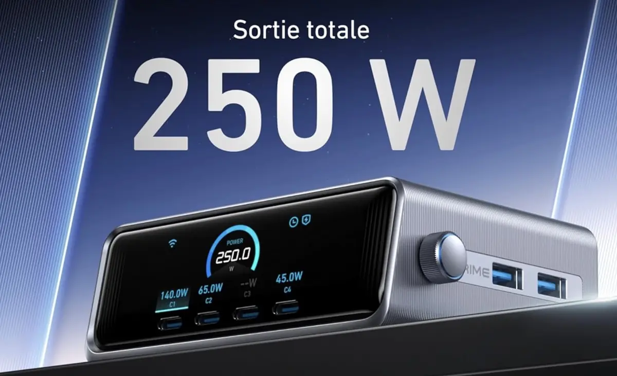 Anker chargeur Prime 250W USB-C promo pas cher