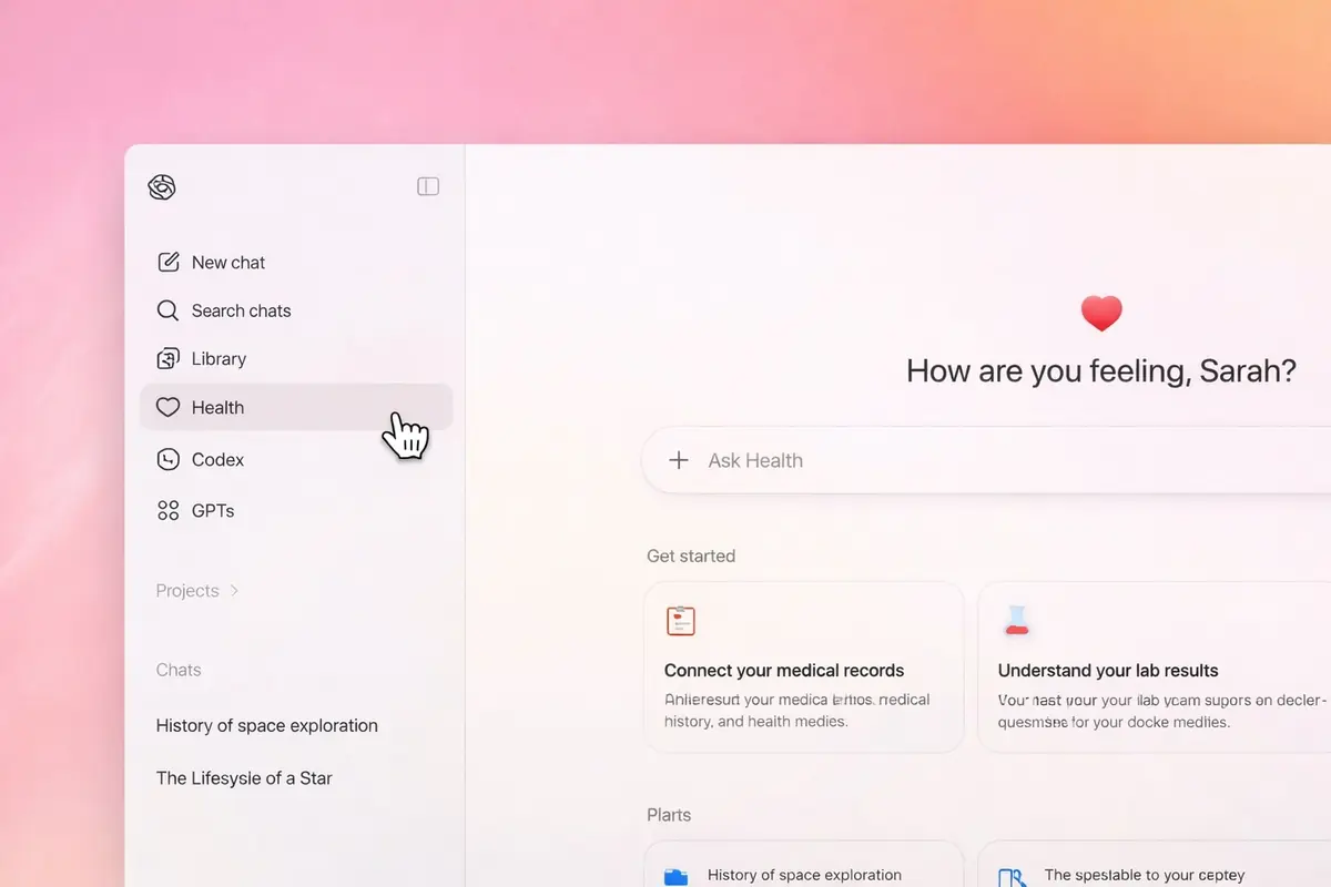 Comment&nbsp;? ChatGPT Health va pouvoir se connecter &agrave; l'app Sant&eacute; d'Apple&nbsp;!