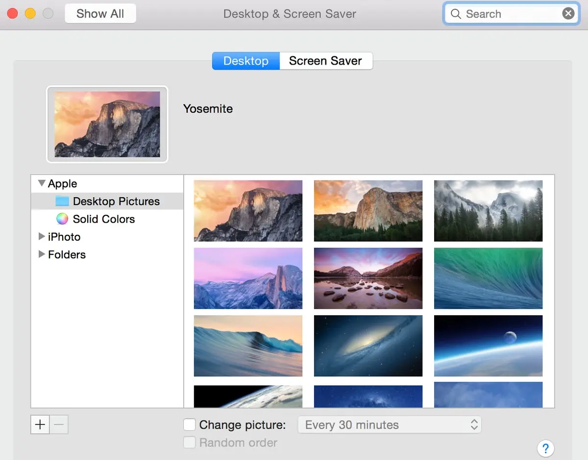 Yosemite DP6 : quelques nouveautés en images (nouvelles icônes, fonds d'écran...)