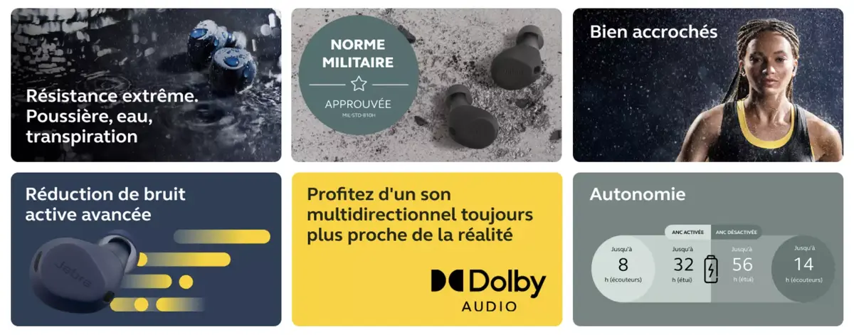 Du Dolby Atmos et des écouteurs pour baroudeurs chez Jabra