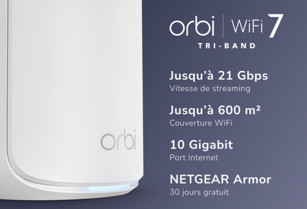 Le WiFi 7 avec port 10Gbps moins cher avec les nouvelles bornes Orbi 870