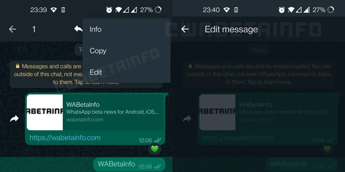 WhatsApp : bientôt une fonction pour éditer les messages envoyés ?