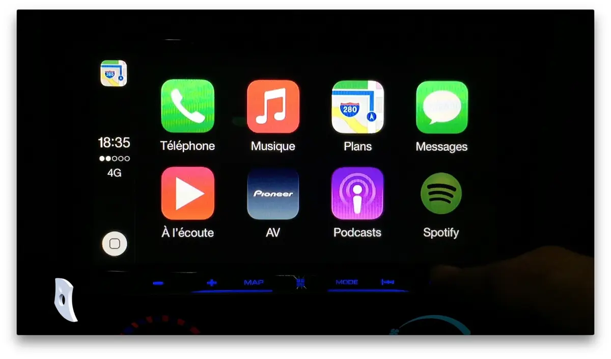 CarPlay : on l'a enfin testé (pour de vrai !)  avec un modèle Pioneer AVIC-F60DAB (vidéo)