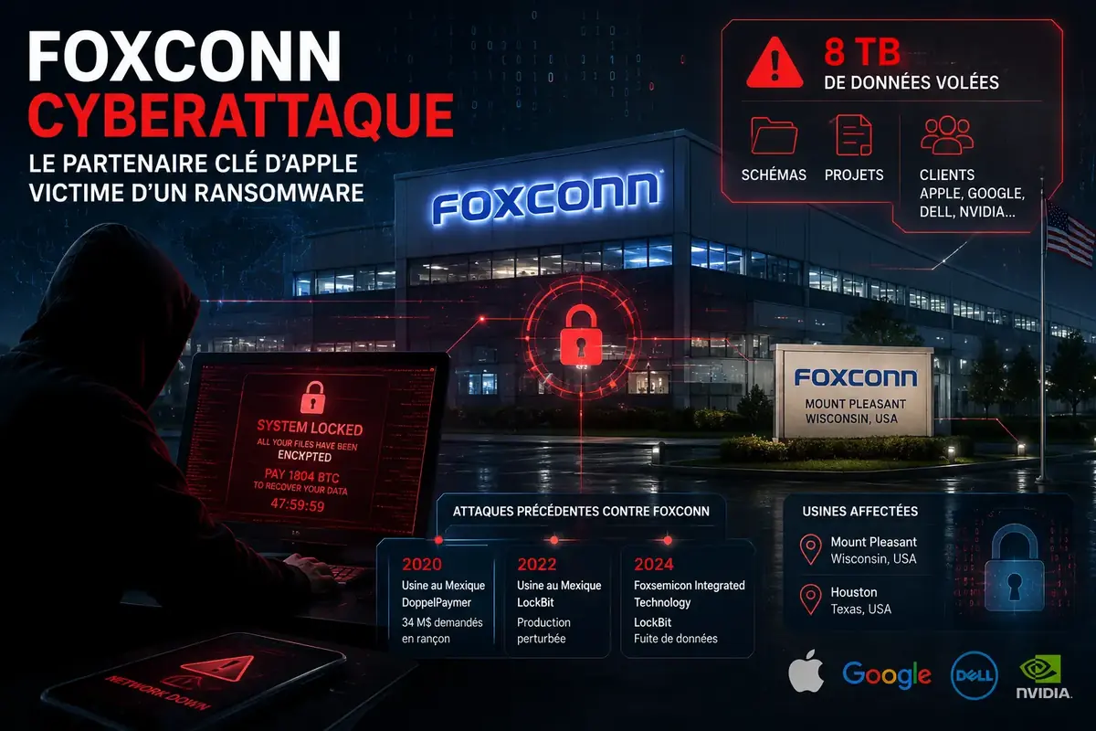 Foxconn cyberattaque