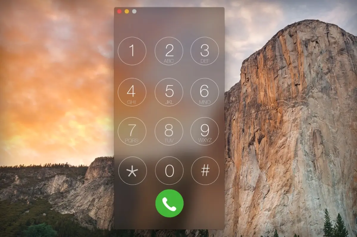 Yosemite : Continuity Keypad compose des numéros de téléphone