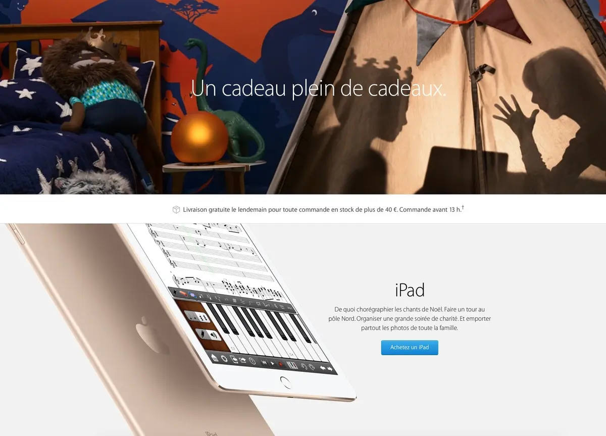 L'Apple Store en ligne se prépare au Black Friday