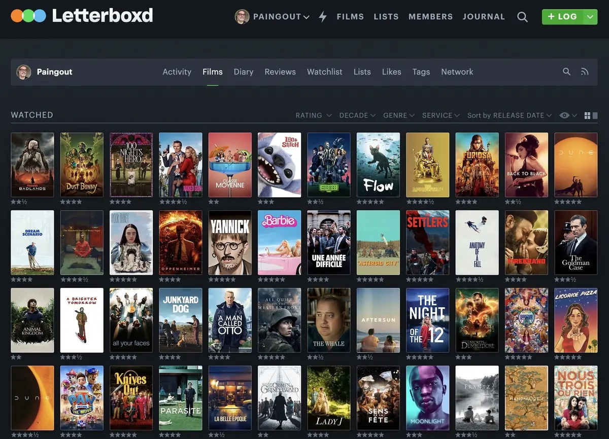 Letterboxd est &agrave; vendre pour 250 millions