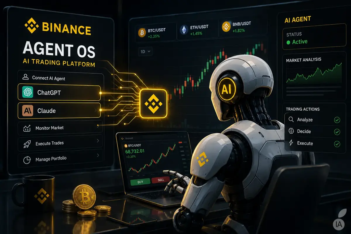 Binance ouvre le trading de cryptomonnaies aux agents IA de ChatGPT et Claude