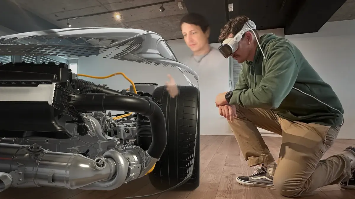 Porsche a créé une meilleure démo technique du Vision Pro qu'Apple !