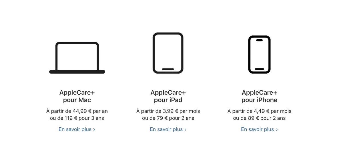 Apple va modifier le paiement d’AppleCare+ !