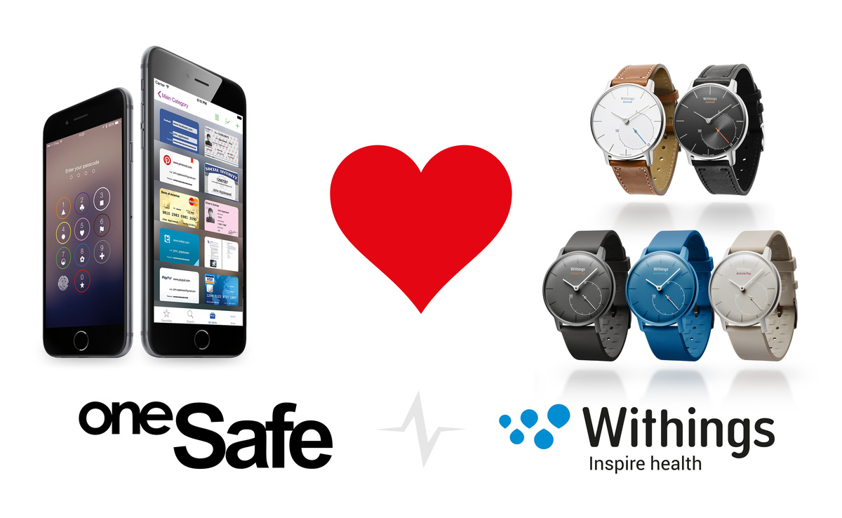 oneSafe 3 s’intègre désormais avec Withings Activité (et cherche des beta-testeurs !)