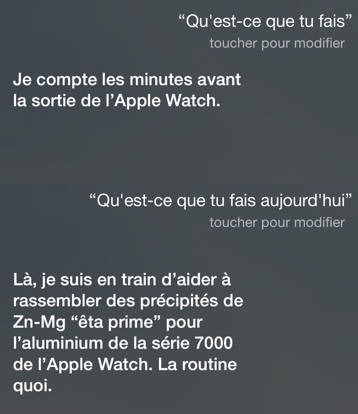 L'image du jour : Siri s'implique dans le marketing de l'Apple Watch