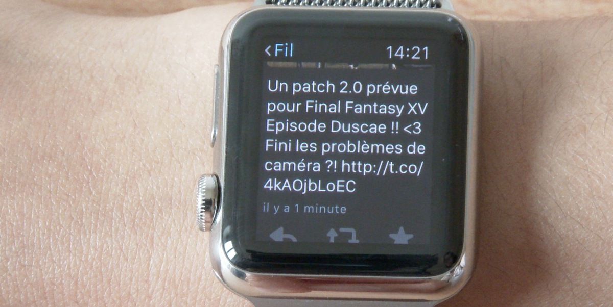 Test de l'Apple Watch